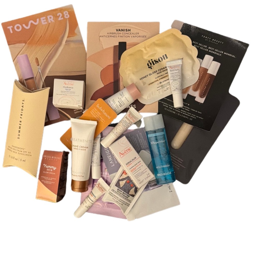 20 samples, skin/body/haircare, see pics for details